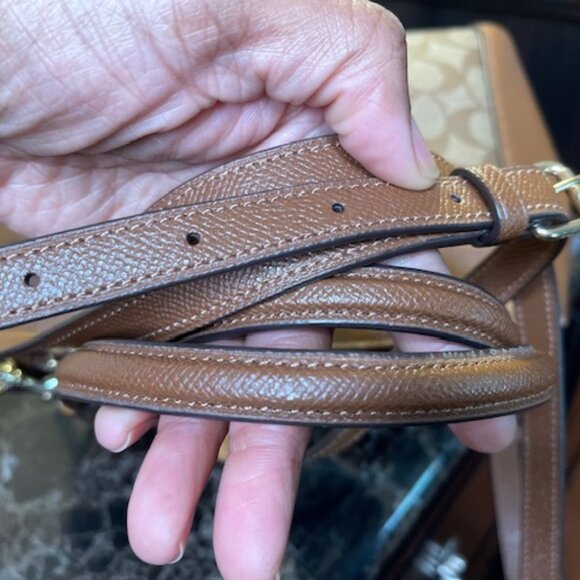 COACH, EUC MINI BROOKE SIGNATURE CARRYALL BAG WITH MATCHING WALLET - Picture 8 of 11